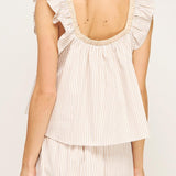 Becca Contrast Detail Stripe Top - MTT Collective