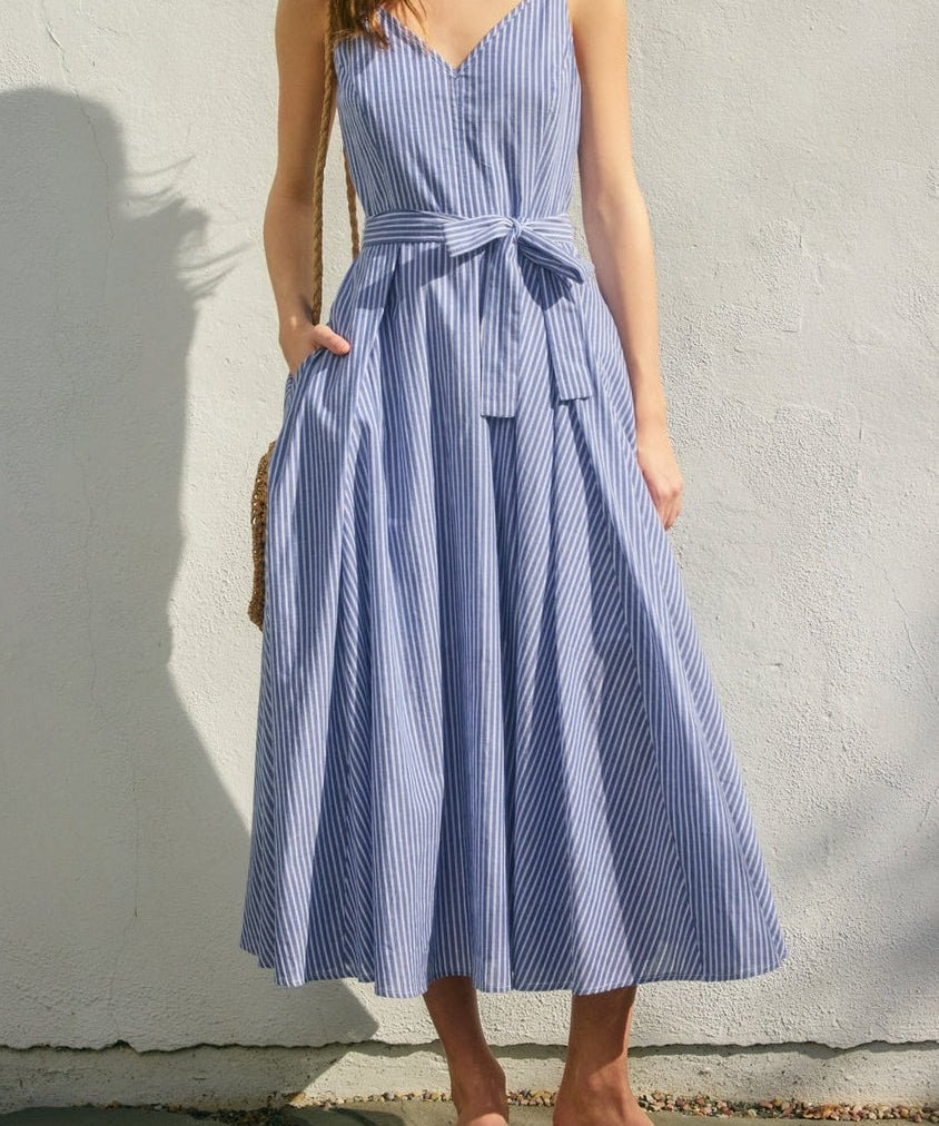 Better Off Plunging Fit and Flare Dress - MTT Collective