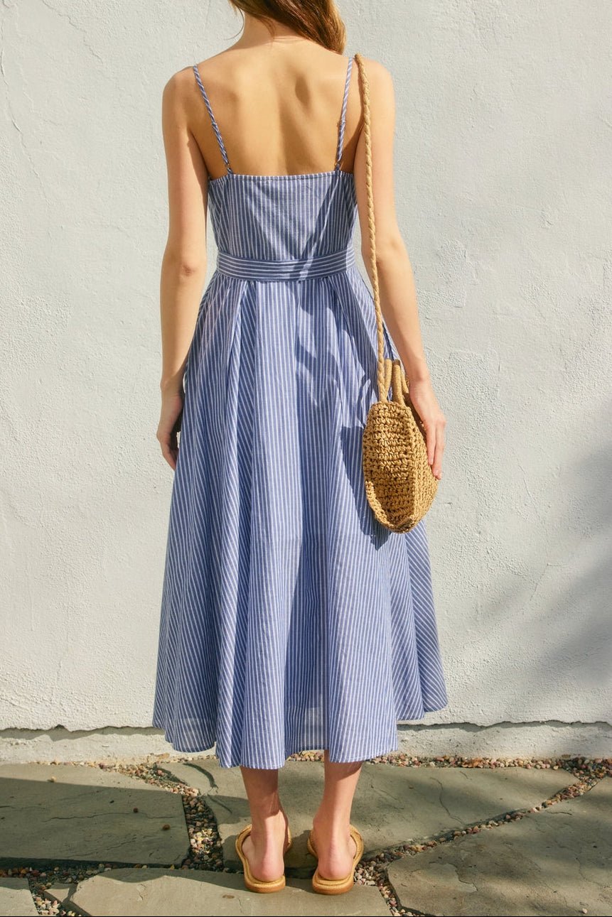 Better Off Plunging Fit and Flare Dress - MTT Collective