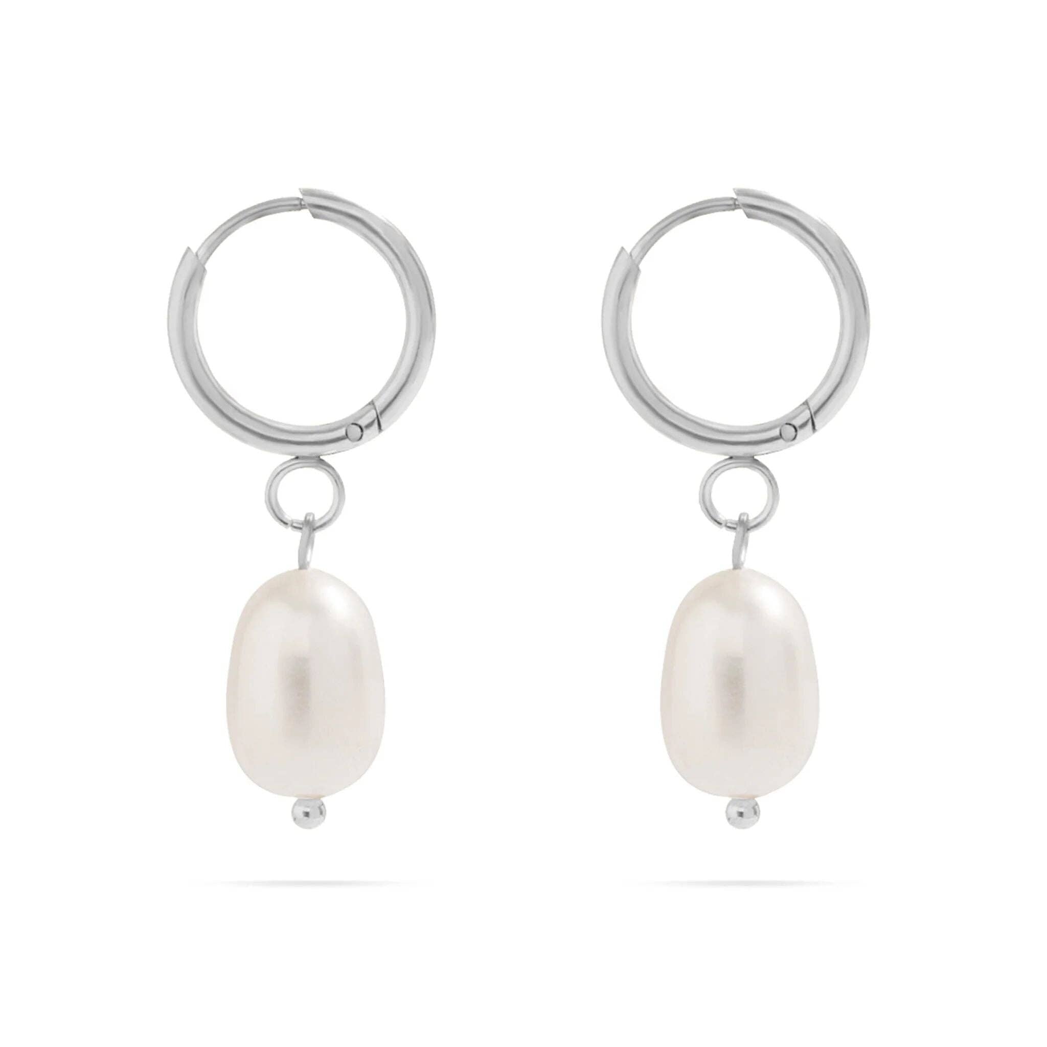 Betty Freshwater Pearl Huggie Earrings - MTT Collective