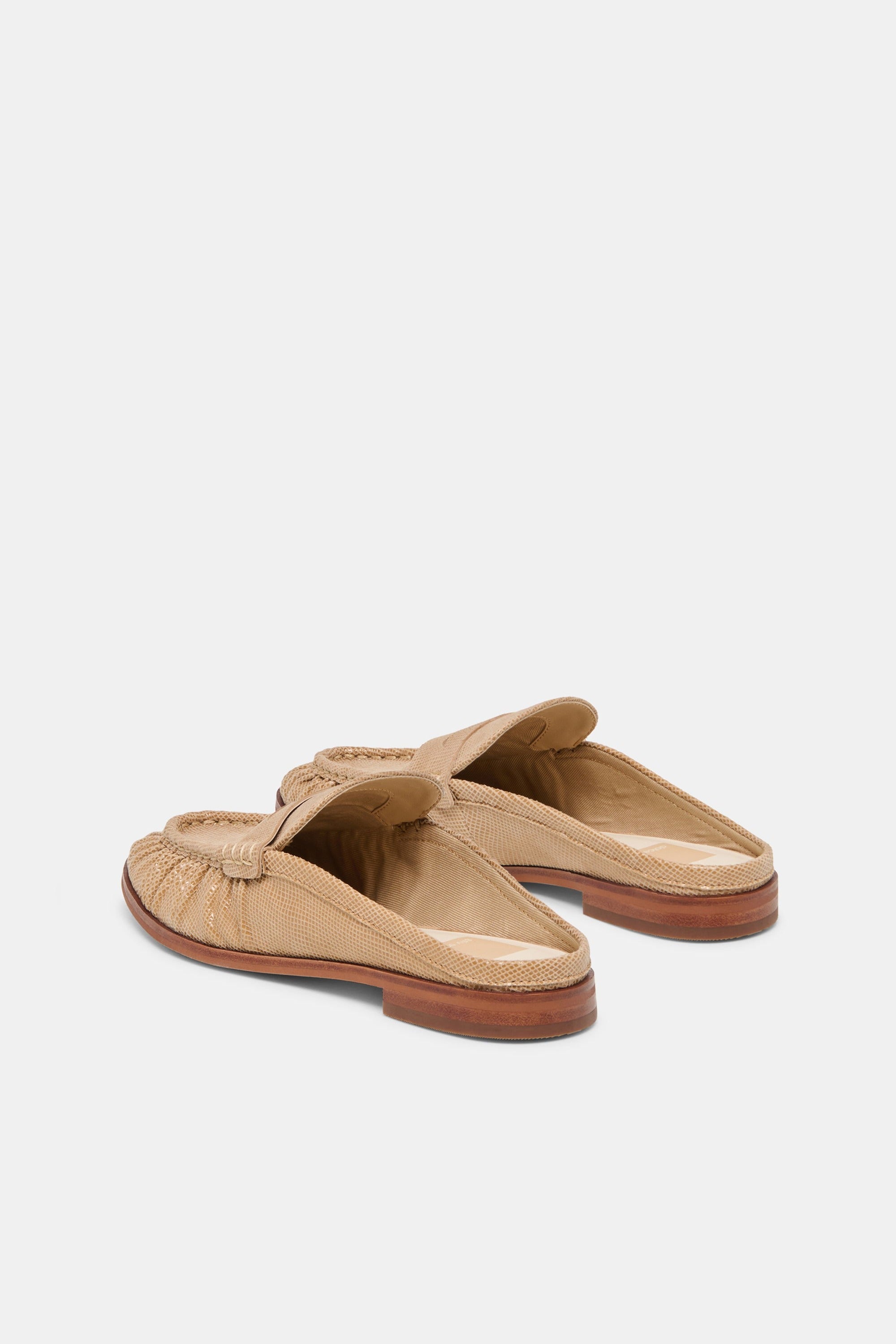 Dolce Vita Betzy loafer mule angled pair view showing backless heel