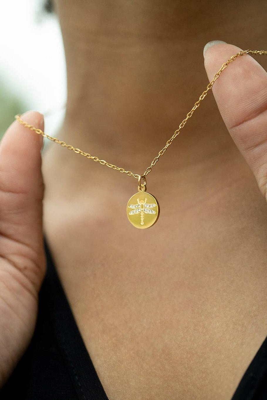 Beverly Rhinestone Dragonfly Necklace - MTT Collective