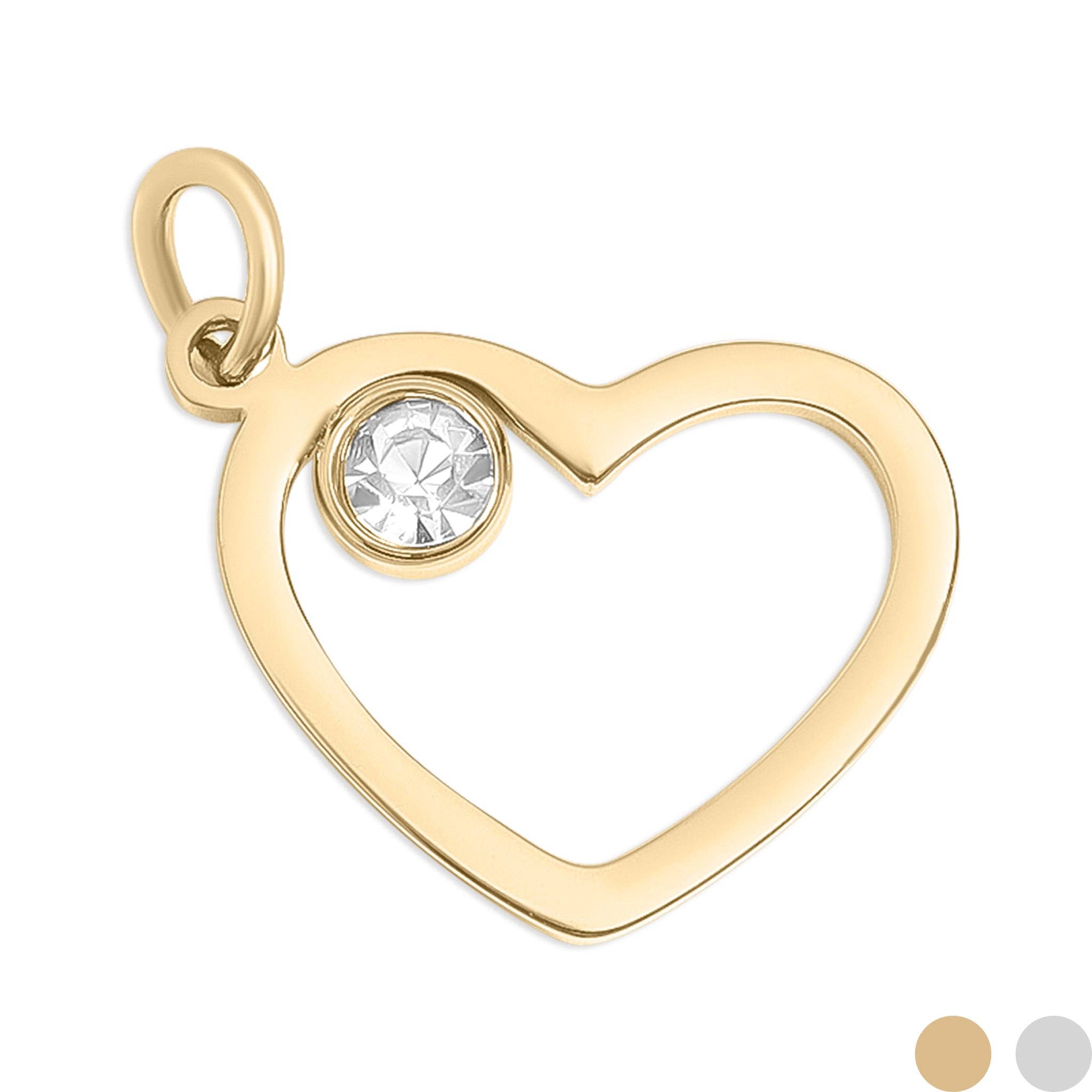 Birthstone Heart Charm - MTT Collective