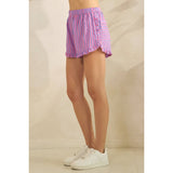 Boho Stripe Ruffle Shorts - MTT Collective