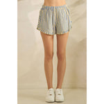 Boho Stripe Ruffle Shorts - MTT Collective
