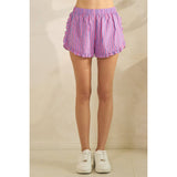 Boho Stripe Ruffle Shorts - MTT Collective