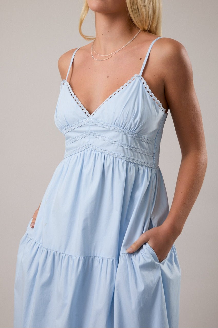 Bonnie Polplin Midi Dress - MTT Collective
