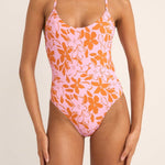 Bora Bora Floral Cross Back One Piece - MTT Collective