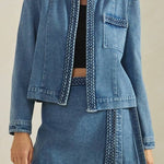 Braided Detail Denim Jacket - MTT Collective
