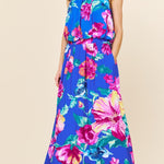 Braided Strap Floral Print Top - MTT Collective