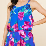 Braided Strap Floral Print Top - MTT Collective