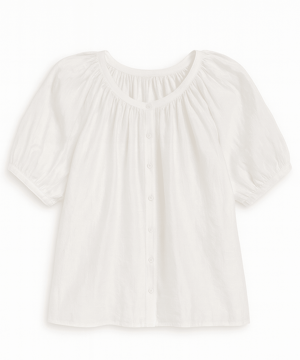 Breezy Button - Front Blouse - MTT Collective