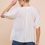 Breezy Button - Front Blouse - MTT Collective