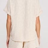 Breezy Jacquard Short Sleeve Top - MTT Collective