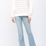 Bridget Heart Embroidered Crewneck - MTT Collective