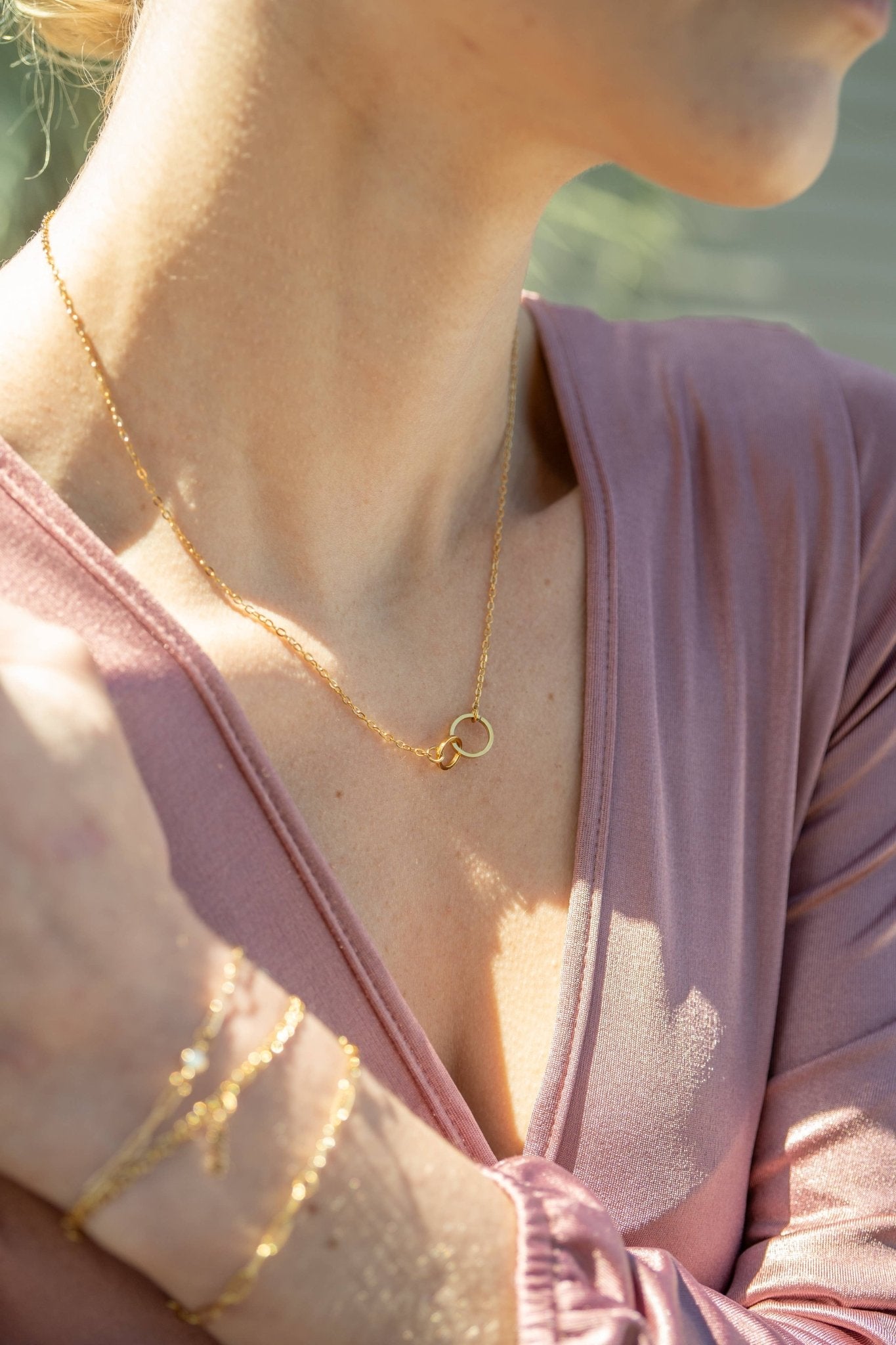 Bridget Interlocked Rings Necklace - MTT Collective