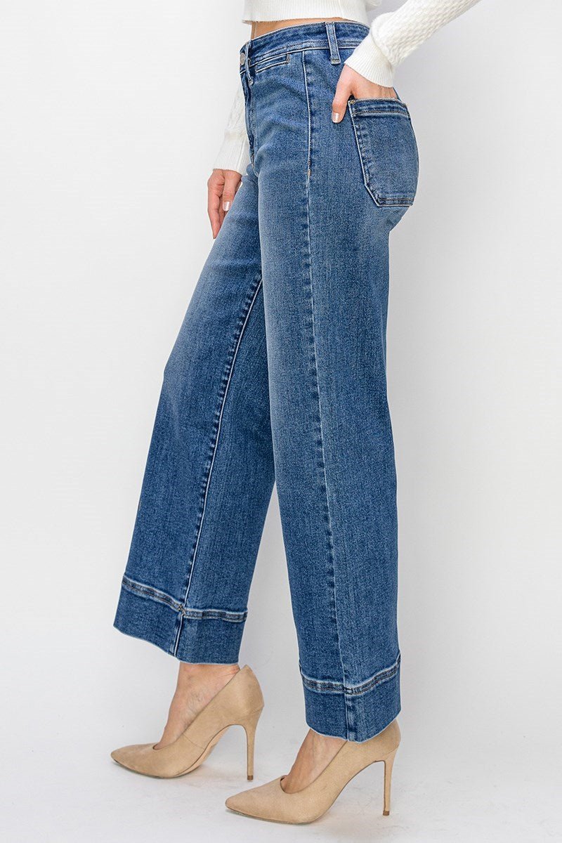 Briella High Rise Crop - Wide Jeans - MTT Collective