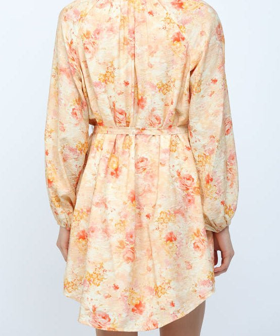 Button Down Waist Sash Dress - MTT Collective