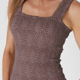 Julie Lace Textured Square Top