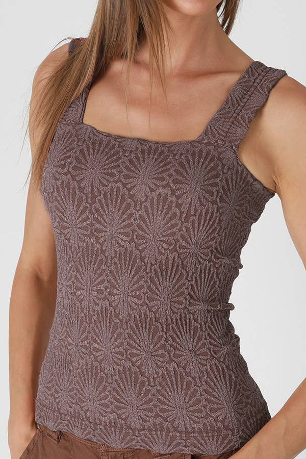 Julie Lace Textured Square Top