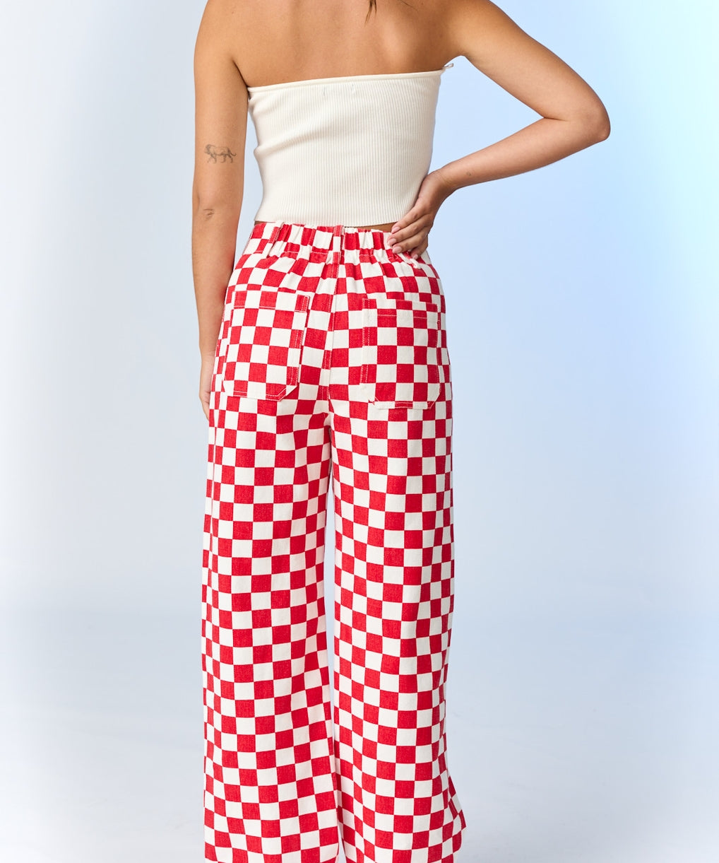 Demi Checkered Pants