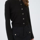 Colette Button-Detail Cardigan