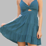 All Over Eyelet Embroidered Mini Dress