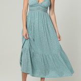 Dahlia Lace Trim Maxi Dress