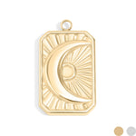 MTT Jewelry - Jewelry - Charms - Sunburst Moon Charm - MTT Collective