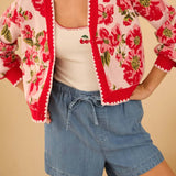 Floral Intarsia Cardigan