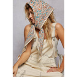 Printed Woven Square Scarf