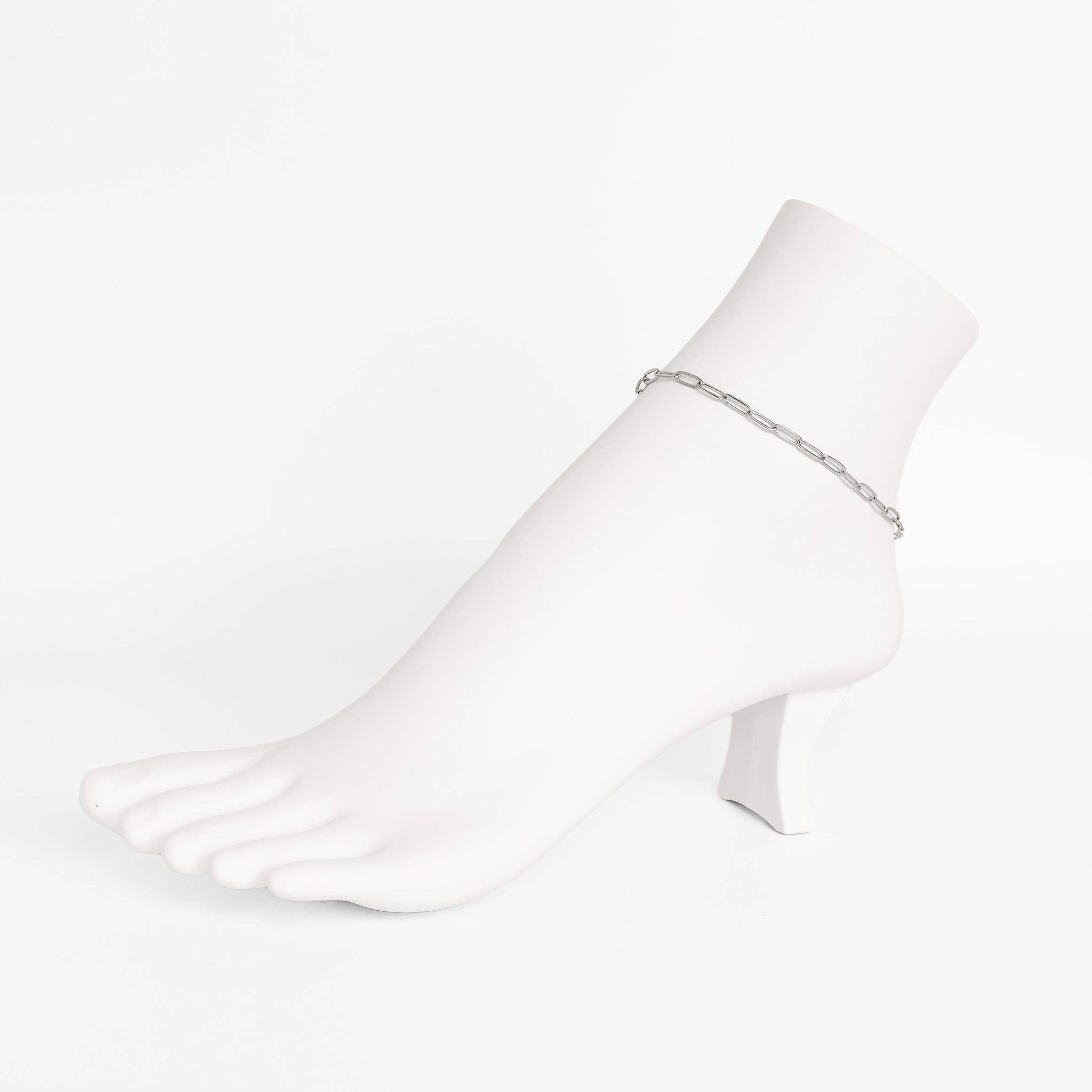 WJW - Jewelry - Anklets - Taylor Paperclip Chain Anklet - MTT Collective