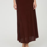 Delaney Side-Slit Midi Skirt