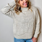 Cabin Fever Highline Pom Mock Neck Sweater - MTT Collective