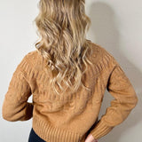 Cabin Fever Highline Pom Mock Neck Sweater - MTT Collective
