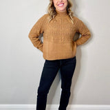 Cabin Fever Highline Pom Mock Neck Sweater - MTT Collective
