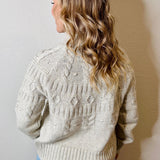 Cabin Fever Highline Pom Mock Neck Sweater - MTT Collective