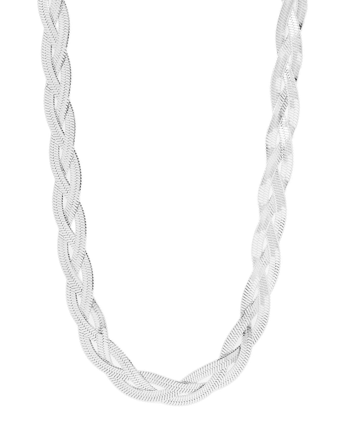 Cadence Interwoven Herringbone Chain Necklace - MTT Collective