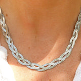 Cadence Interwoven Herringbone Chain Necklace - MTT Collective