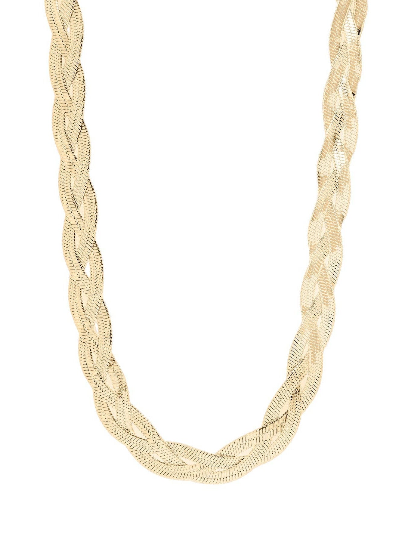 Cadence Interwoven Herringbone Chain Necklace - MTT Collective