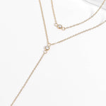 Calliope Layered Cubic Zirconia Lariat Necklace - MTT Collective