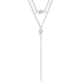 Calliope Layered Cubic Zirconia Lariat Necklace - MTT Collective