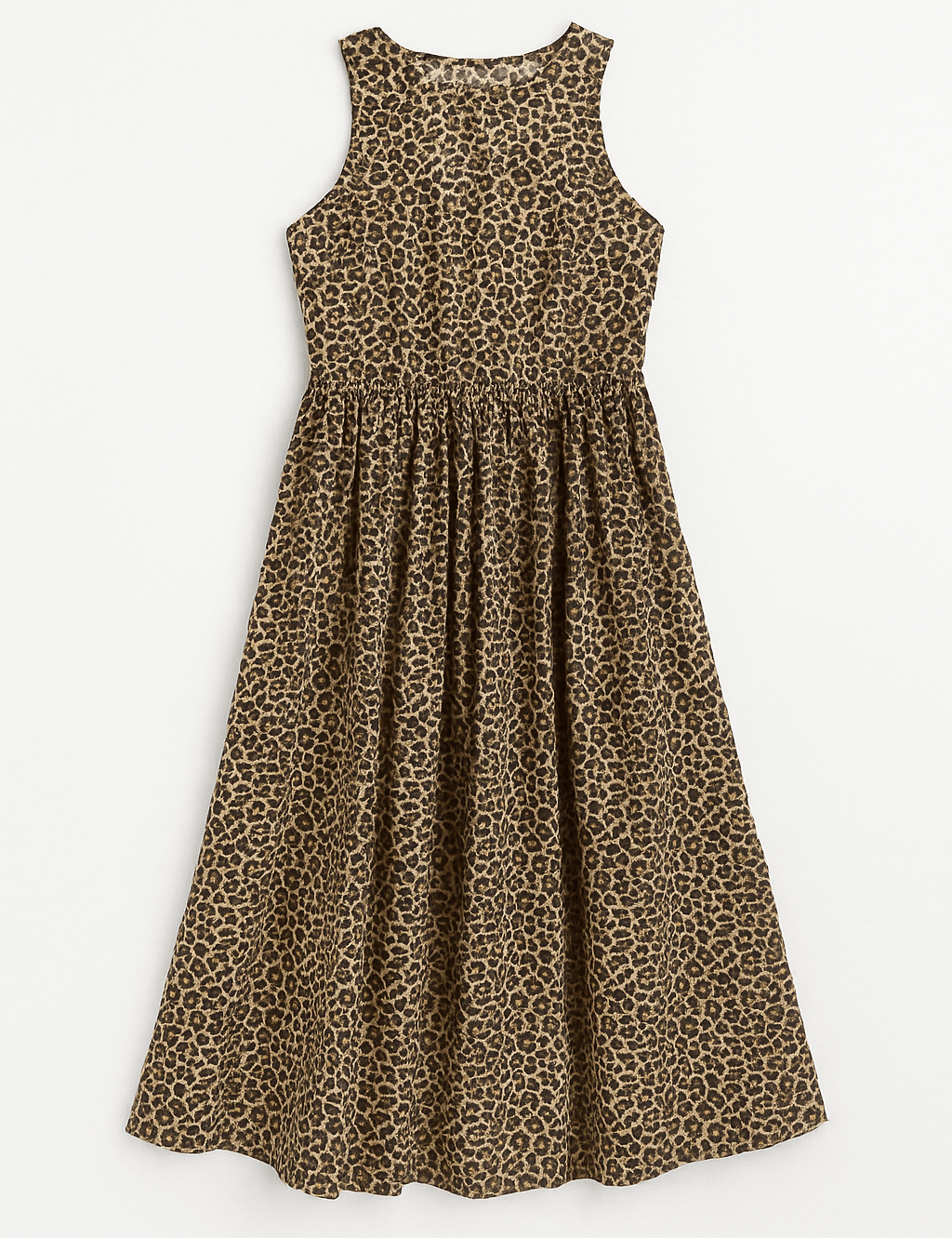Camila Leopard Print Poplin Midi Dress - MTT Collective