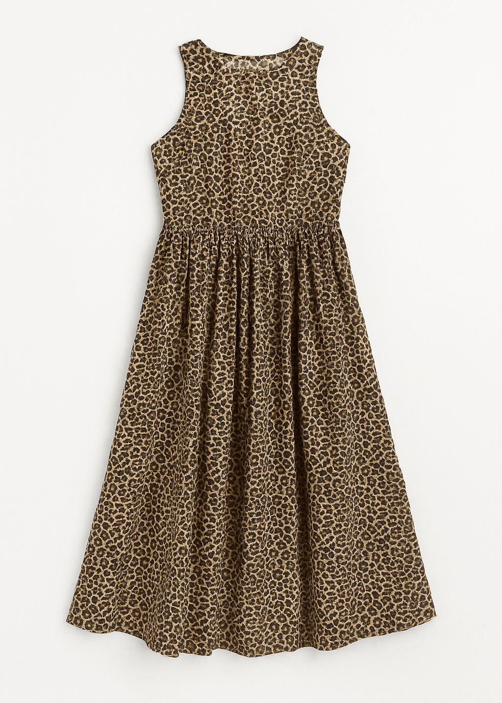 Camila Leopard Print Poplin Midi Dress - MTT Collective