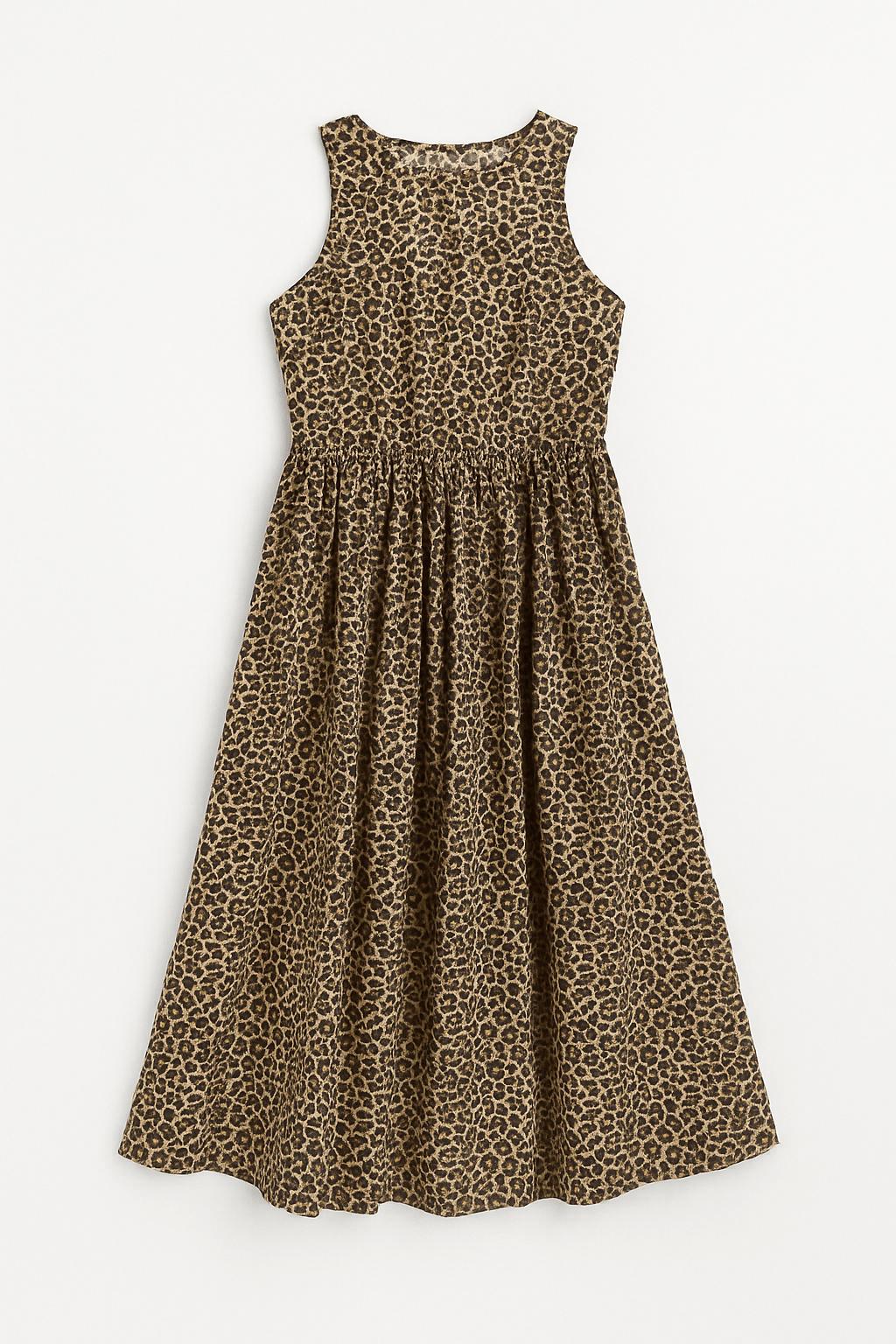 Camila Leopard Print Poplin Midi Dress - MTT Collective