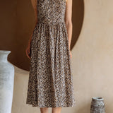 Camila Leopard Print Poplin Midi Dress - MTT Collective