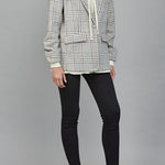 Camilla Attached Hoodie Detail Pattern Blazer - MTT Collective