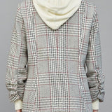 Camilla Attached Hoodie Detail Pattern Blazer - MTT Collective