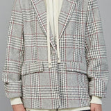 Camilla Attached Hoodie Detail Pattern Blazer - MTT Collective