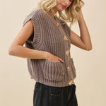 Camille Crochet Knit Vest - MTT Collective